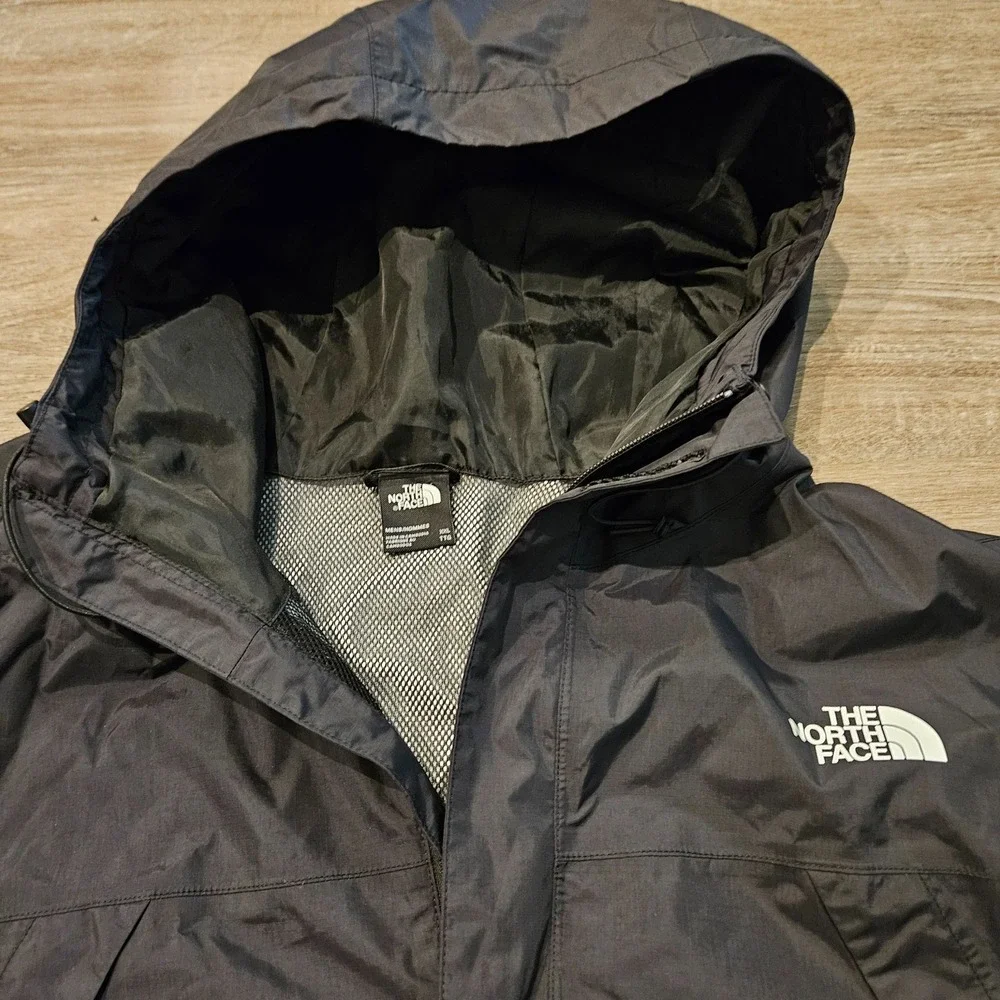 The North Face Antora DryVent Rain Jacket Mens XXL 2XL Black Hooded Waterproof